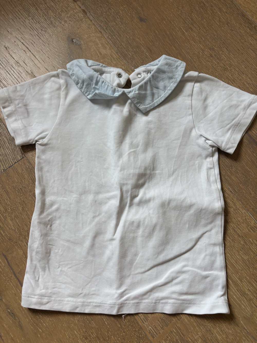 Pepa London boys White  Shirt with Contrast Collar 2